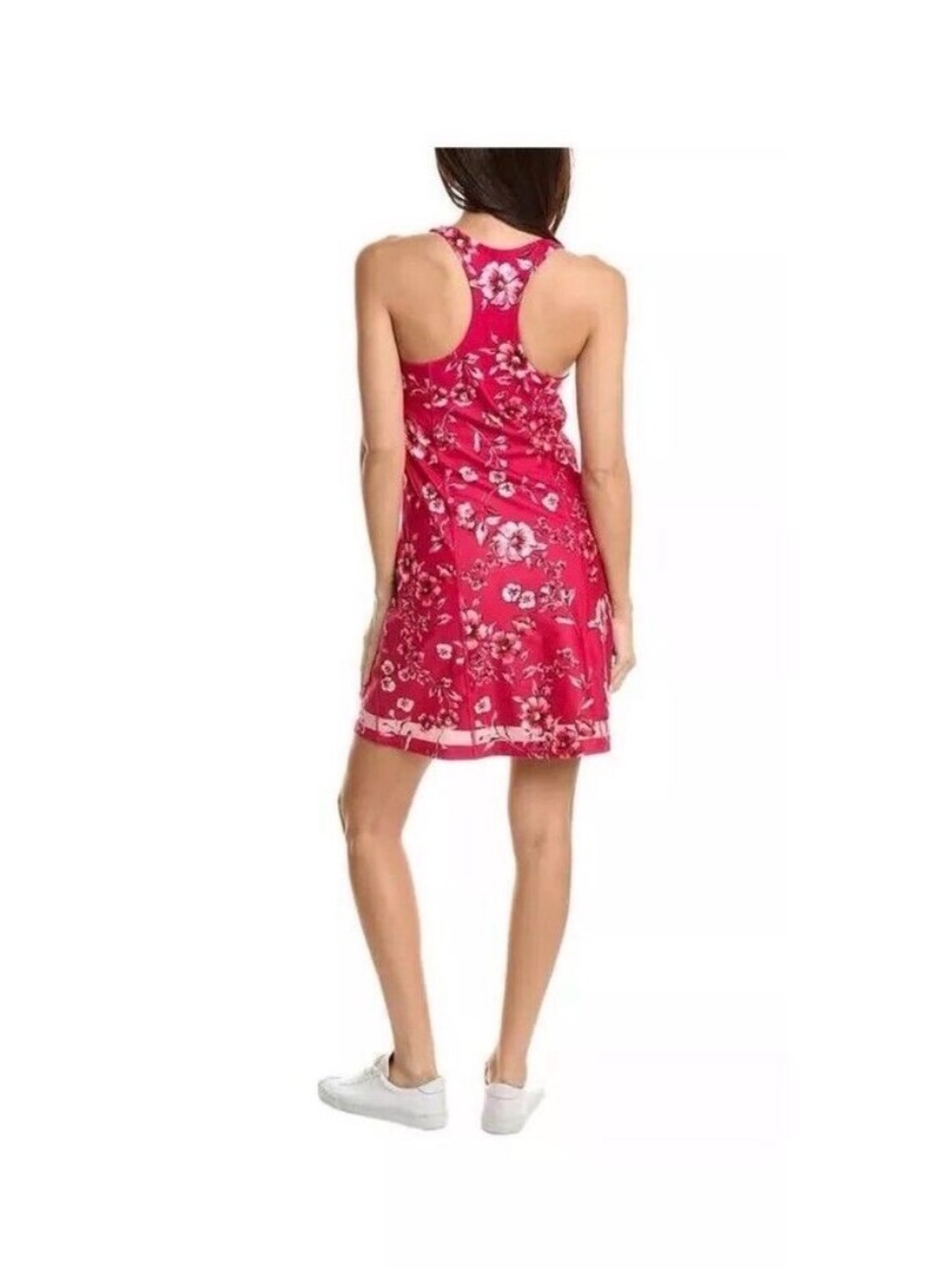 Johnny Was Pink Floral Racerback Tennis / Pickleball Dress